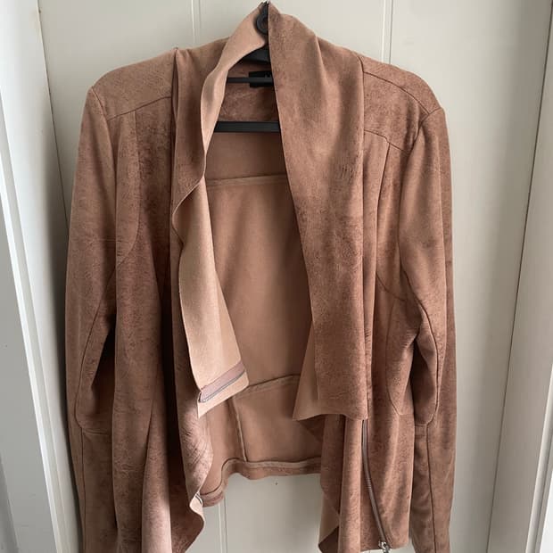 드레이프 스웨이드 자켓