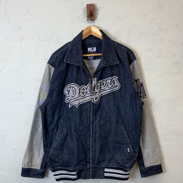 MLB 엠엘비 90s 올드스쿨 다저스 데님 자켓