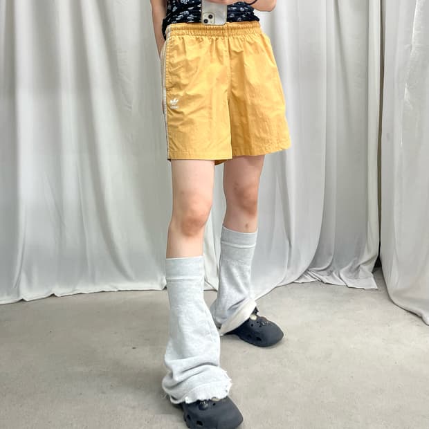 Adidas dark mustard firebird shorts