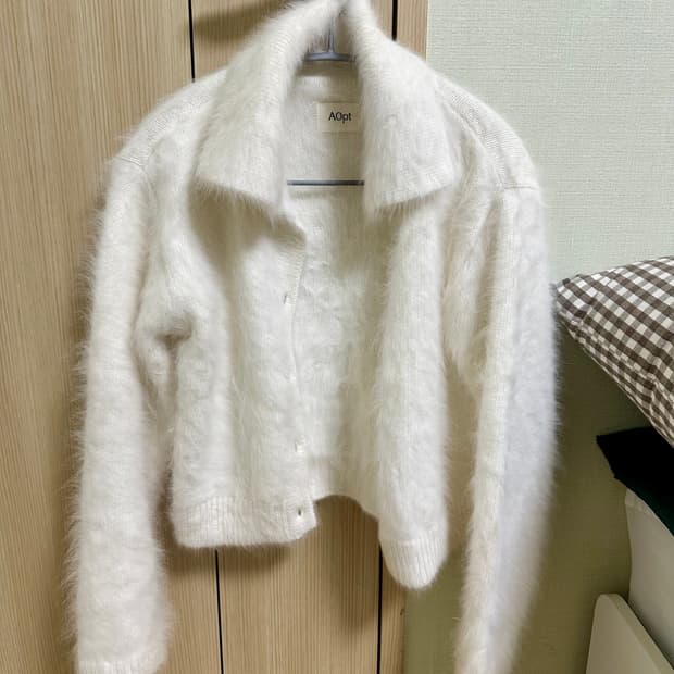 aopt 아옵트 앙고라 가디건 아이보리 S