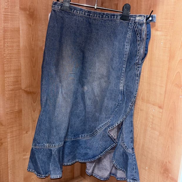 일본 빈티지 미디 청치마