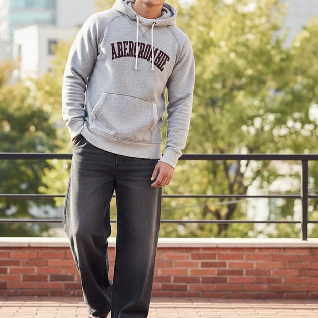 아베크롬비 후디 유니버시티 로고 XL