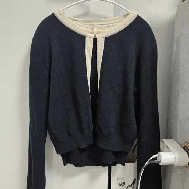 SIE 시에 코코트리밍 가디건 니트 셋업🤍🖤