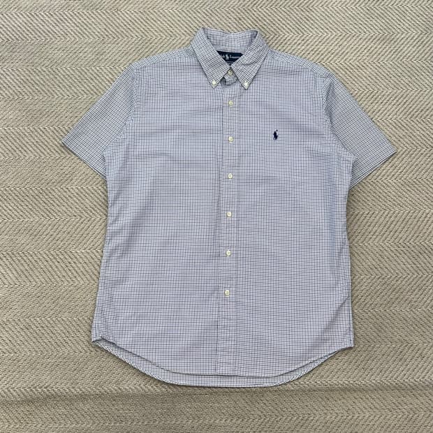 폴로랄프로렌 체크 하프셔츠 r3962