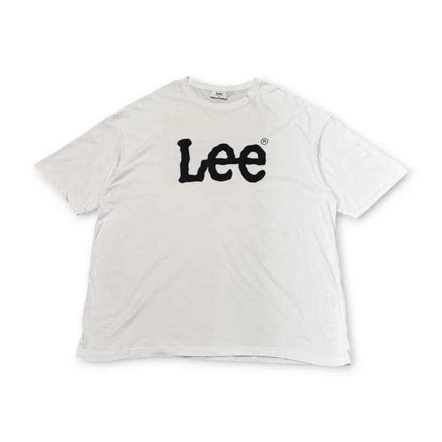 LEE 트위치 로고 화이트 반팔 티셔츠
