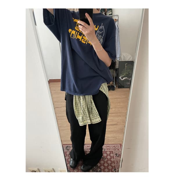 vtg navy t shirt