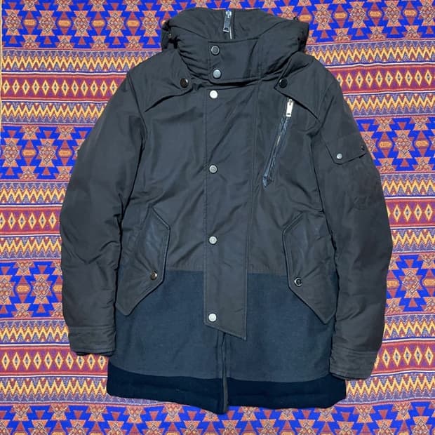 [95] 타임옴므 캐시미어 거위털 하프 패딩