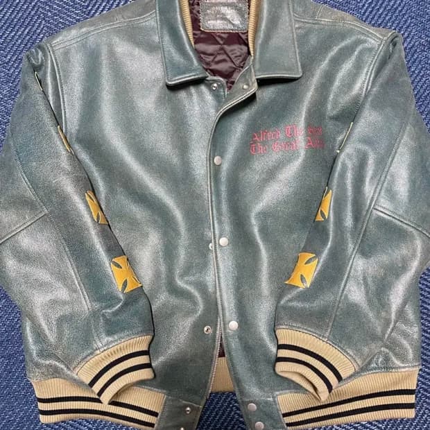 헤리티지플로스 알프레드 타이거 레더 바시티 그린 L