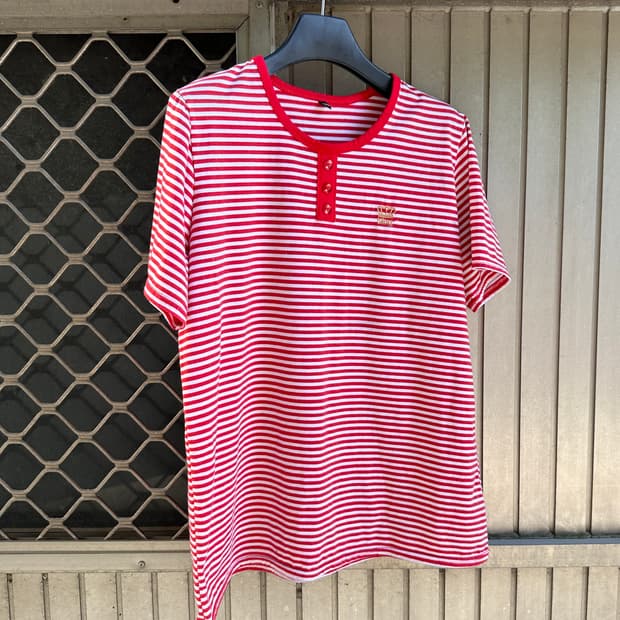 NONE vintage crown point stripe tee