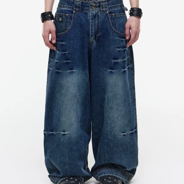 오퍼스 OPUS 0012 Op. 09 멜티드 데님팬츠 인디고 (S)