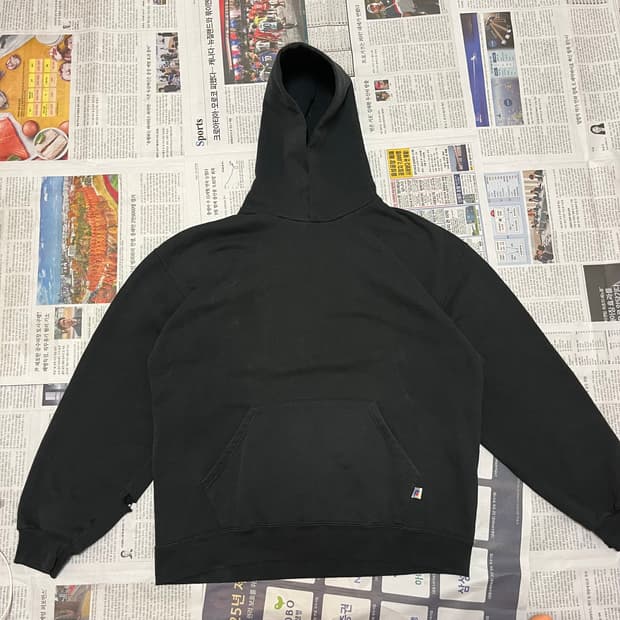 [L] 00s 러셀 후드 블랙