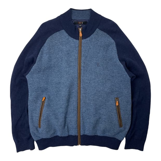 닥스 남성 니트 블루종 집업 점퍼 자켓 110