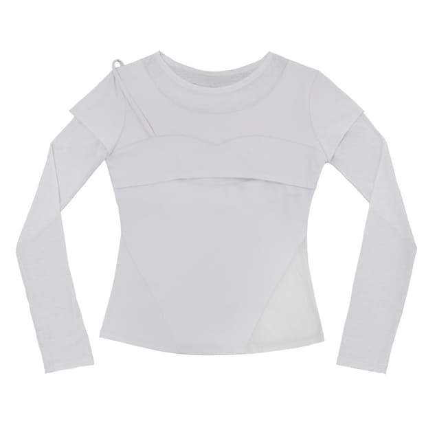 Layered Shoulder Strap Long Sleeves