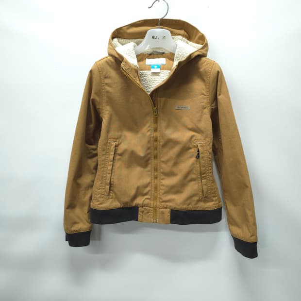 ​컬럼비아 여성 안감 보아털 후드 워크자켓