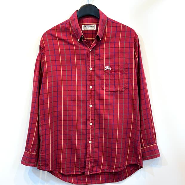 정품 버버리 체크셔츠 M