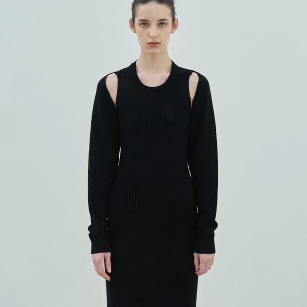 DIAGONAL BOLERO LAYERED DRESS