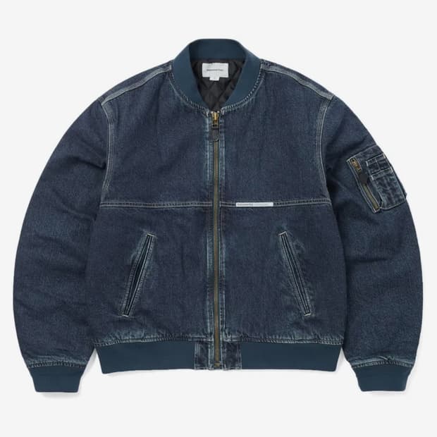 디스이즈네버댓 데님 봄버 L