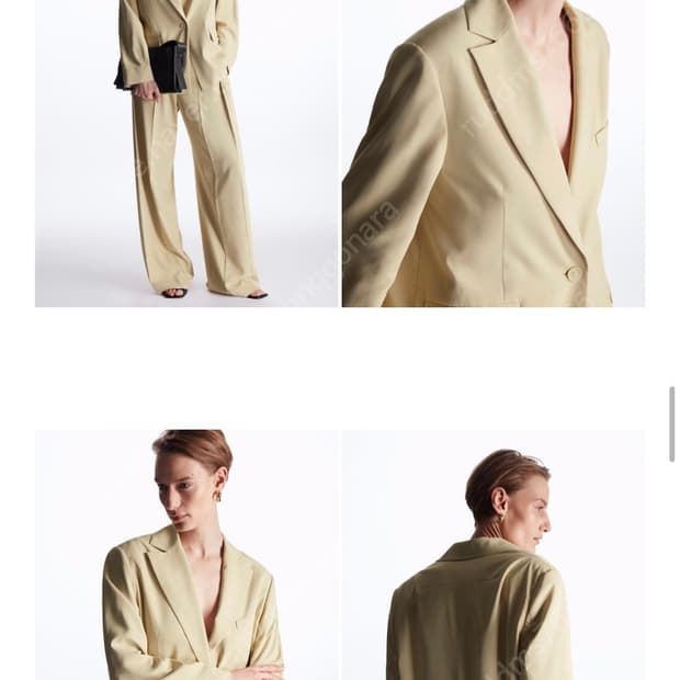 코스 테일러드 실크셋업 36사이즈 새제품