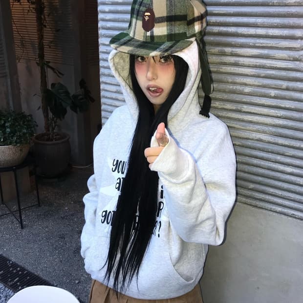 Bape Check Pattern Earmuffs Cap