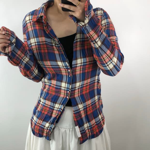 junhashimoto 체크 셔츠