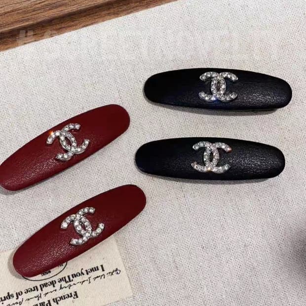 샤넬 큐빅 포인트 헤어핀 