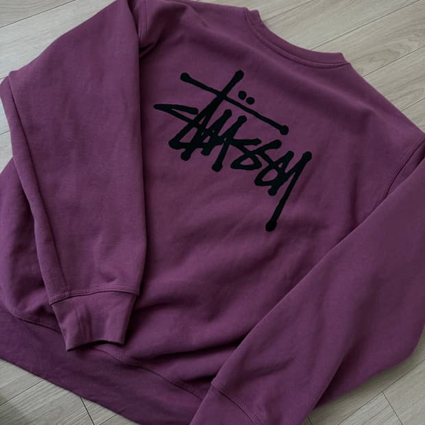 스투시 맨투맨 베리 L