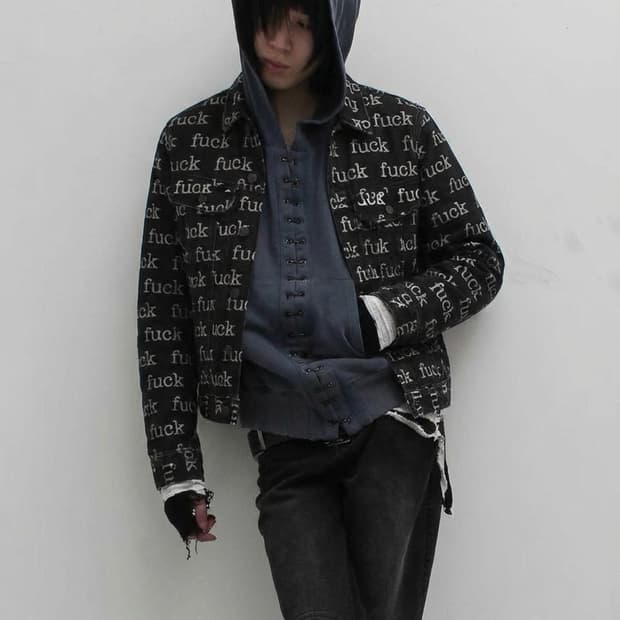 슈프림 fuck 트랙커 데님자켓 