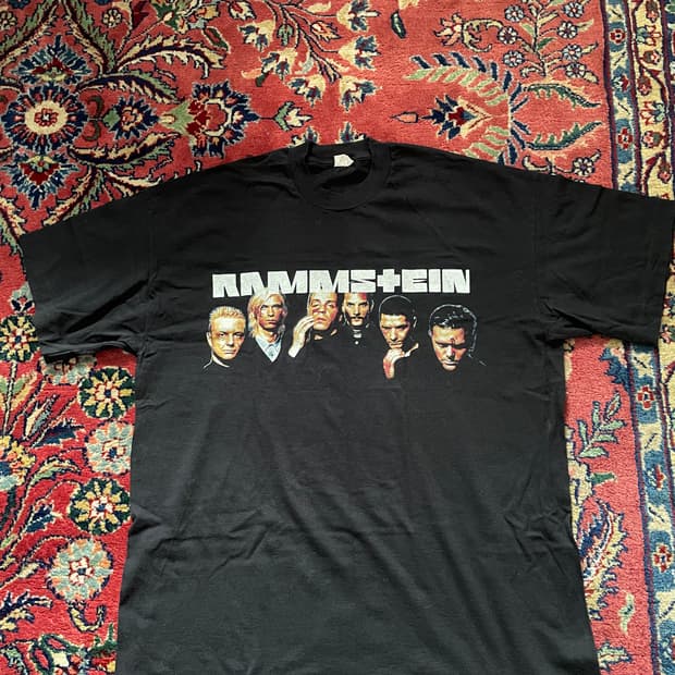 90s 람슈타인 Rammstein 유럽 투어 티셔츠 