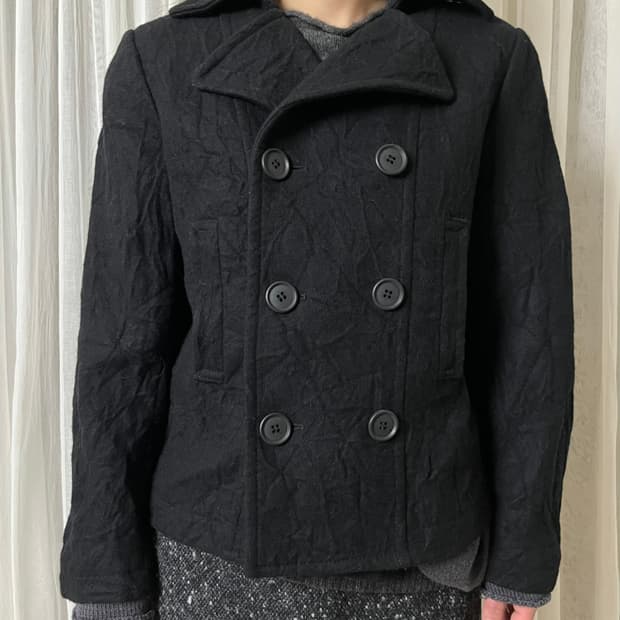 꼼데가르송 축융 울 더블자켓  comme des garcons 숏코트