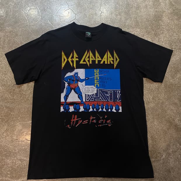 빈티지 데프 레퍼드 반팔티