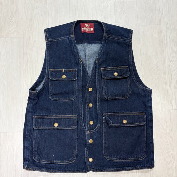 빈티지 데님 피싱 베스트 L