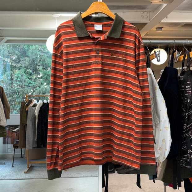 컬럼비아 스트라이프 폴로셔츠