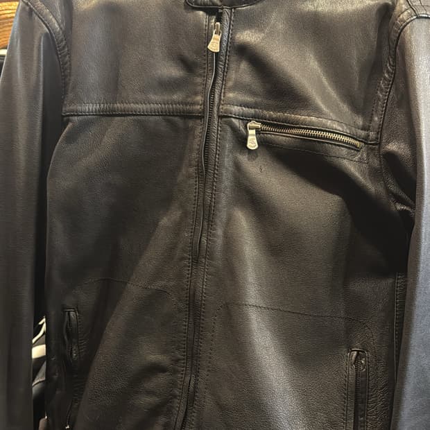 캘빈클라인 감도 높은 가죽 자켓 염소가죽 100%