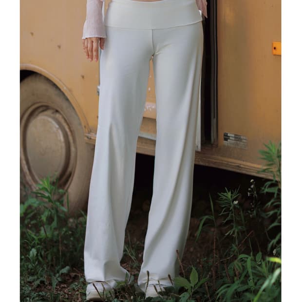 새상품) 카인다미 에센셜 와이드 폴딩 레깅스 팬츠