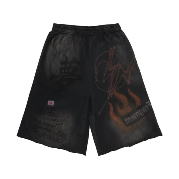 [L] 트래비스 스캇 × 프라그먼트 × 나이키 드림 스웻쇼츠 다크 브라운