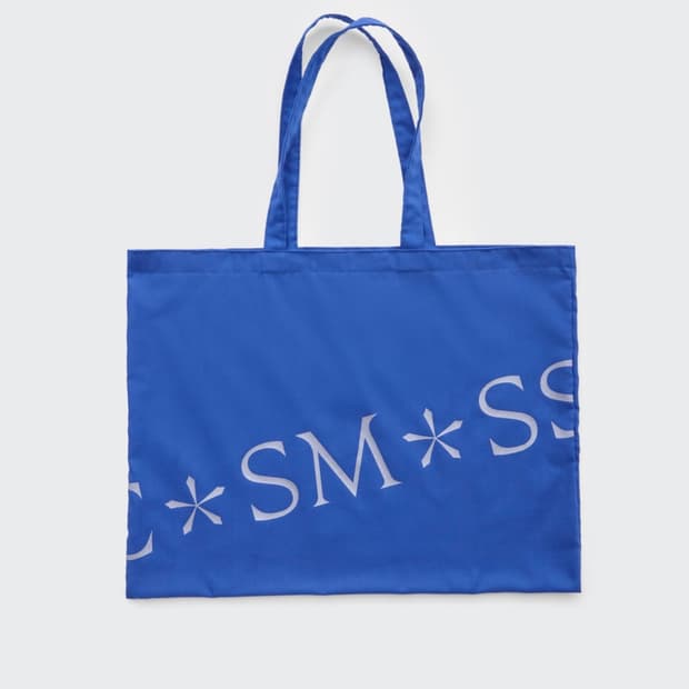 (1회착용) 코스모스 METALLIC LOGO 토트백