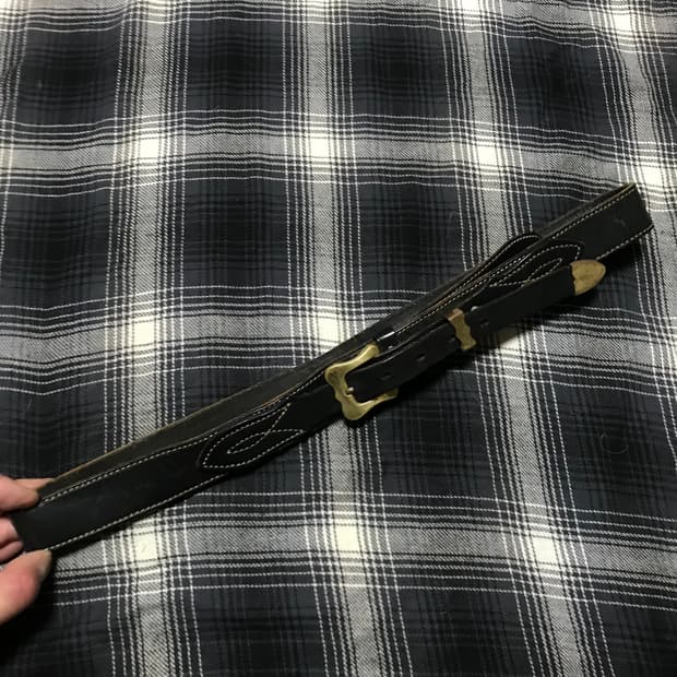 금일 타임할인 네이티브 아메리칸 빈티지 금장 웨스턴 니들 레더 벨트
