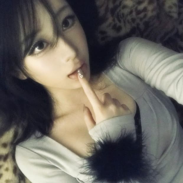 일본 갸루 펑크 퍼 뱅글 착용샷