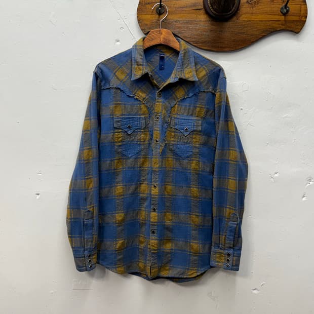 Japan Sifury Western Plaid Flannel Shirt