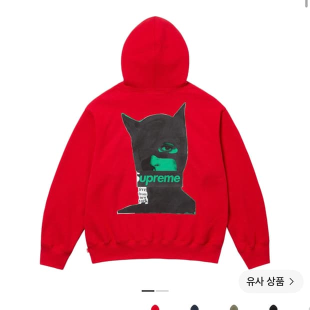 슈프림 캣우먼 후드티 레드