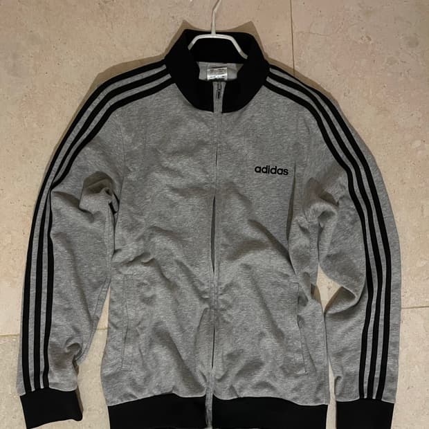 아디다스 코튼 트랙탑 그레이