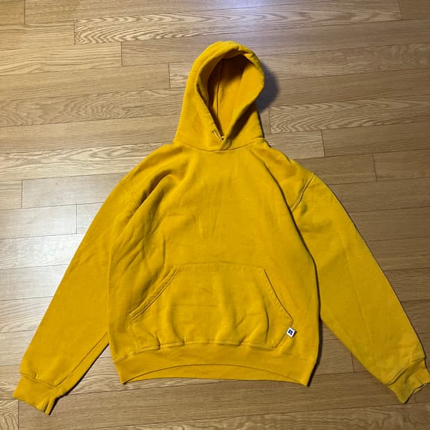 [M] 90s 빈티지 러셀 후드 옐로우