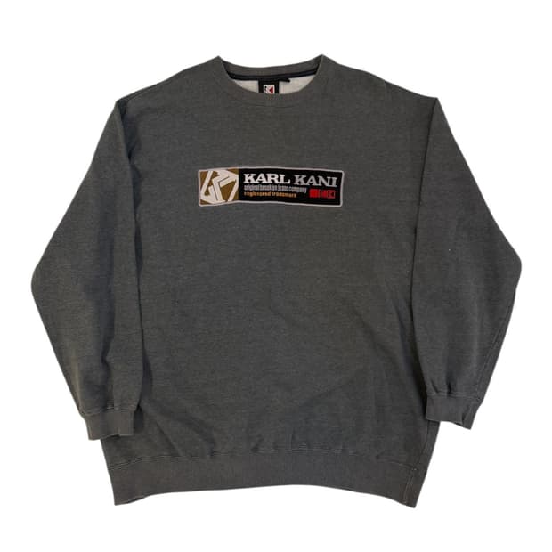 90s 칼카니 빈티지 힙합 맨투맨 스웻셔츠 그레이