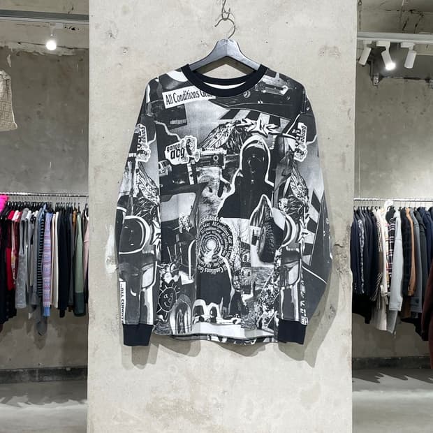 나이키 acg 블랙 글레이셔 크루넥 롱 슬리브