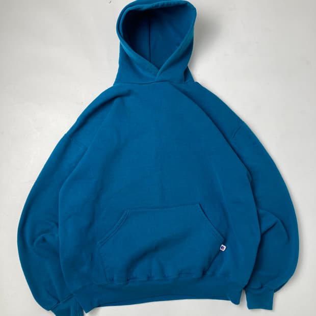 90s Russell Hoodie (teal blue)