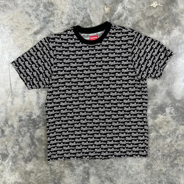 Supreme 슈프림 자카드 티 M 미사용