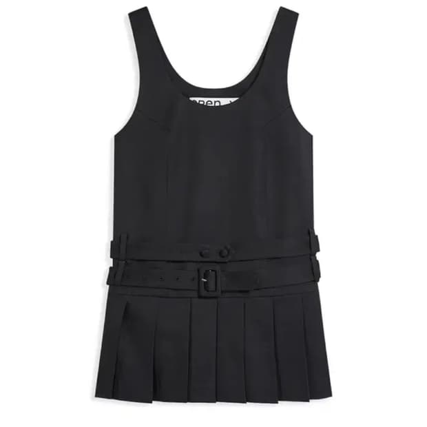 새상품) 오픈와이와이 BELTED PLEATED MINI DRESS