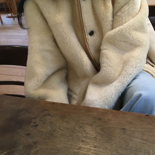 nadal 나달 무스탕 (브라운/아이보리)