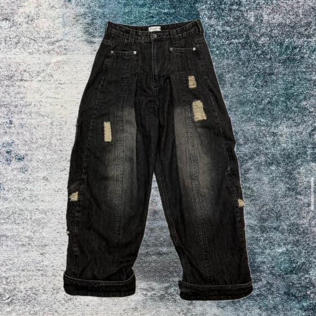 급처)Aesynctx SCAR WIDE PANTS L