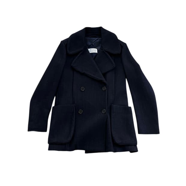 마르지엘라 더블 브레스티드 피코트